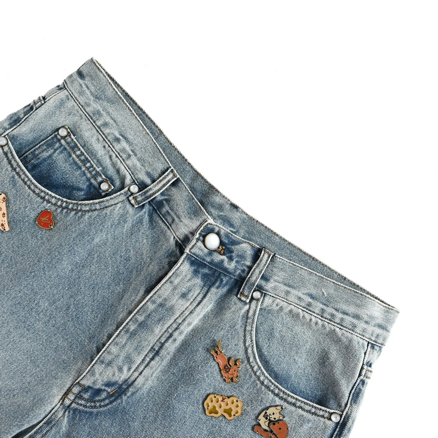 Louis Vuitton/Louis Vuitton hardware leather skateboard jeans